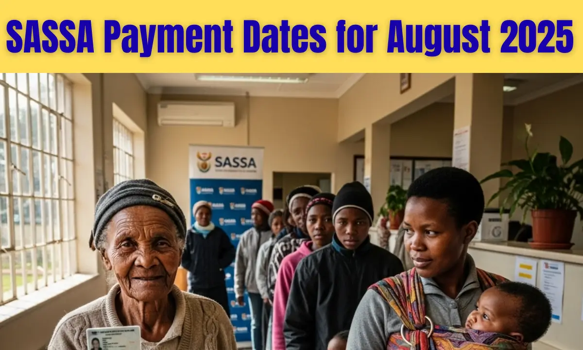 SASSA Payment Dates for August 2025 For Eligiable Families Know Guideline For New Registered People